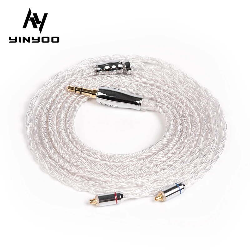 Yinyoo 16 Jedro Silver Plated Kabel 2.5/3.5/4.4 mm Uravnoteženo Kabel Za ZSX AS16 ZSN ZS10 PRO BL-03 BL-05 BL05 C12 V90 BA5