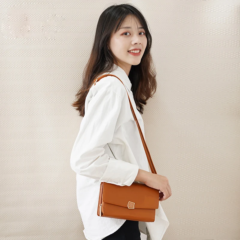 YIZHONG Usnje korejski Torba Luksuzne ročne Torbe Ženske Torbe Modni Oblikovalec Preprost Messenger Bag Sklopka Torbice Bolsas