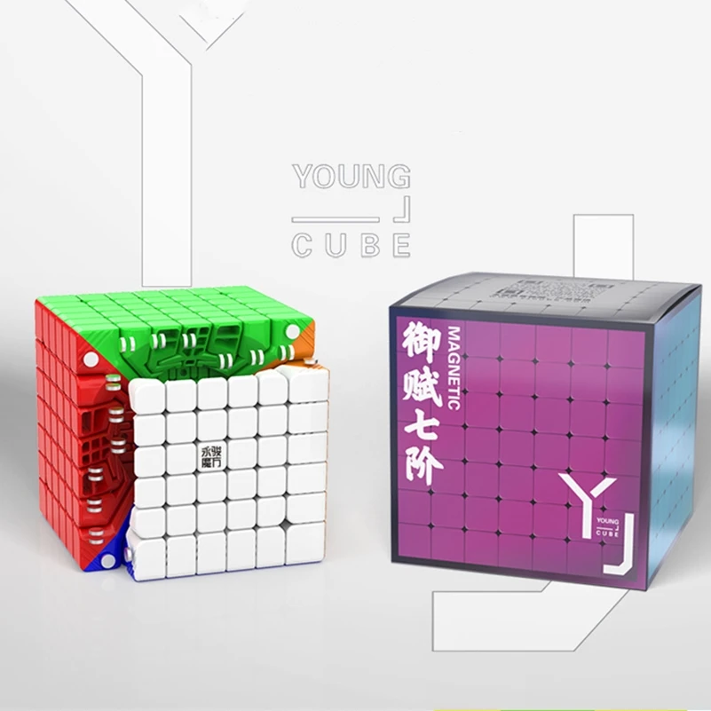 Yongjun 7x7x7 magnetni hitrost kocka Uganka kocka magic yufu 7x7 Vgrajen magnet kocka Magico yj V2M 7x7 Izobraževalne igrače za Otroke
