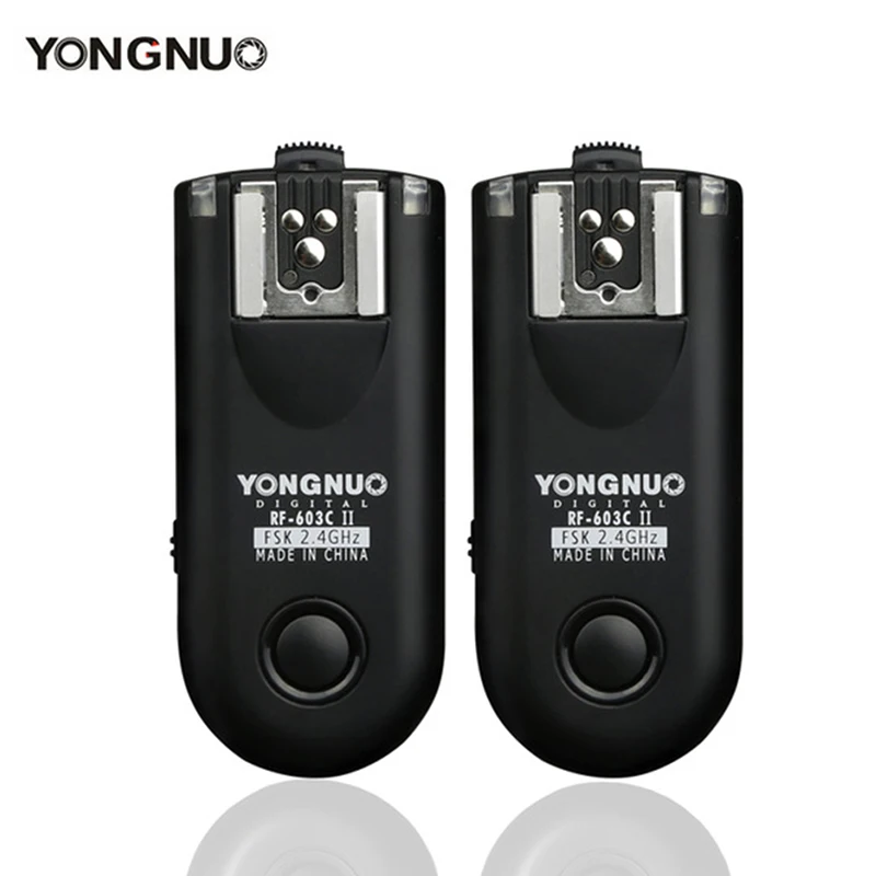 YONGNUO RF-603 II RF603II Brezžična Bliskavica Sproži 2 Transceivers za Canon, Nikon Fotoaparat in YN-560III YN-560IV flash photoflash