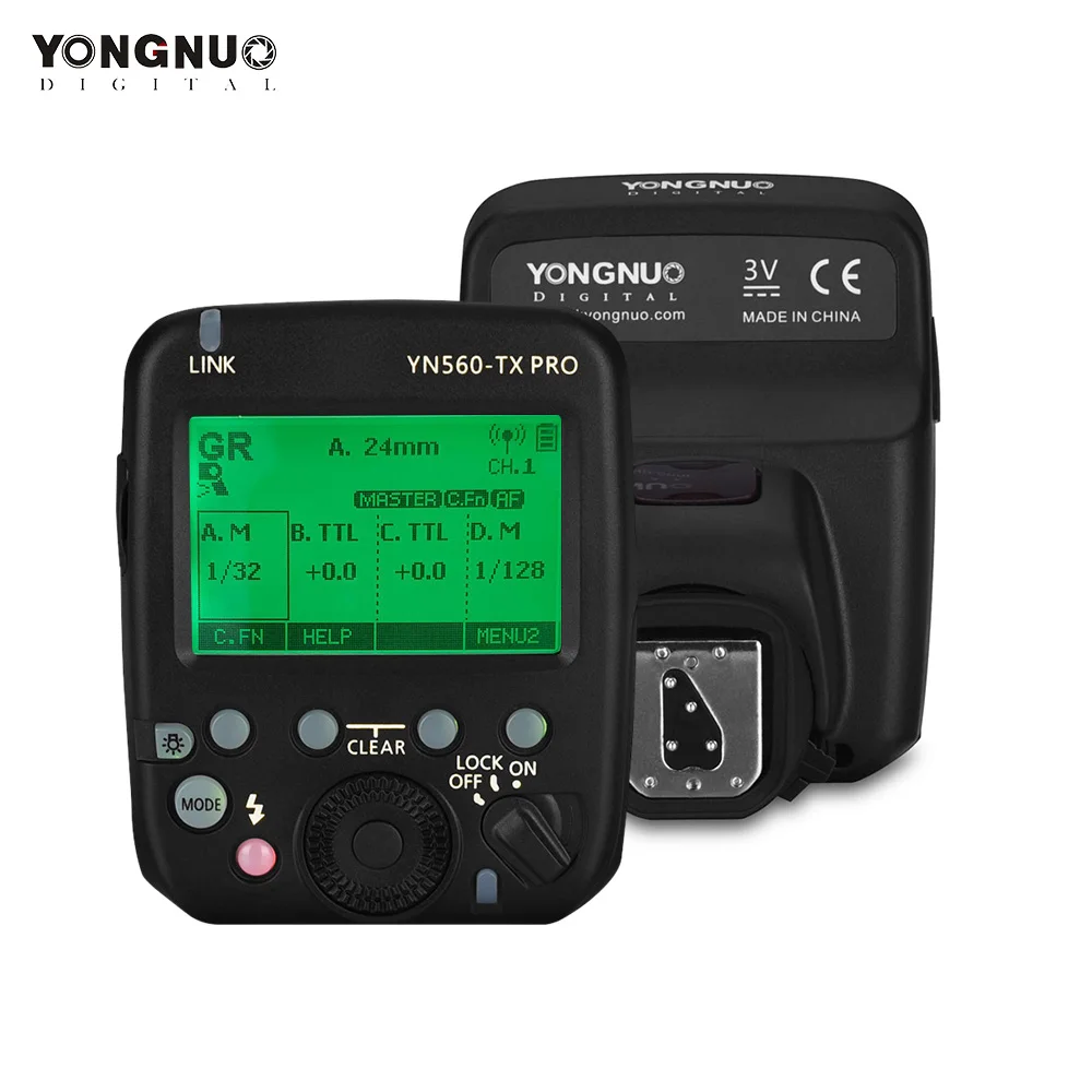 YONGNUO YN560-TX PRO 2.4 G Bliskavica Sproži Speedlite Brezžični Oddajnik za Canon, Nikon DSLR Fotoaparat YN968N RF605 Sprejemnik