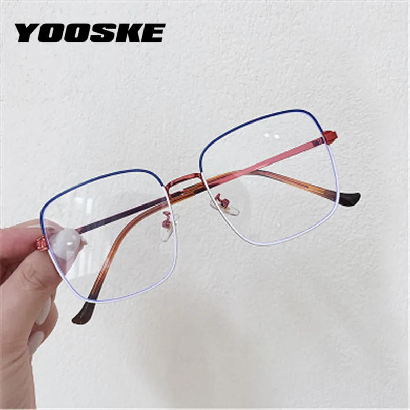 YOOSKE 2020 Anti Modra Svetloba Očal Okvir Kvadratnih Eyeglass Okvir Duševno Računalnik Očala Letnik Moški Ženske Očala