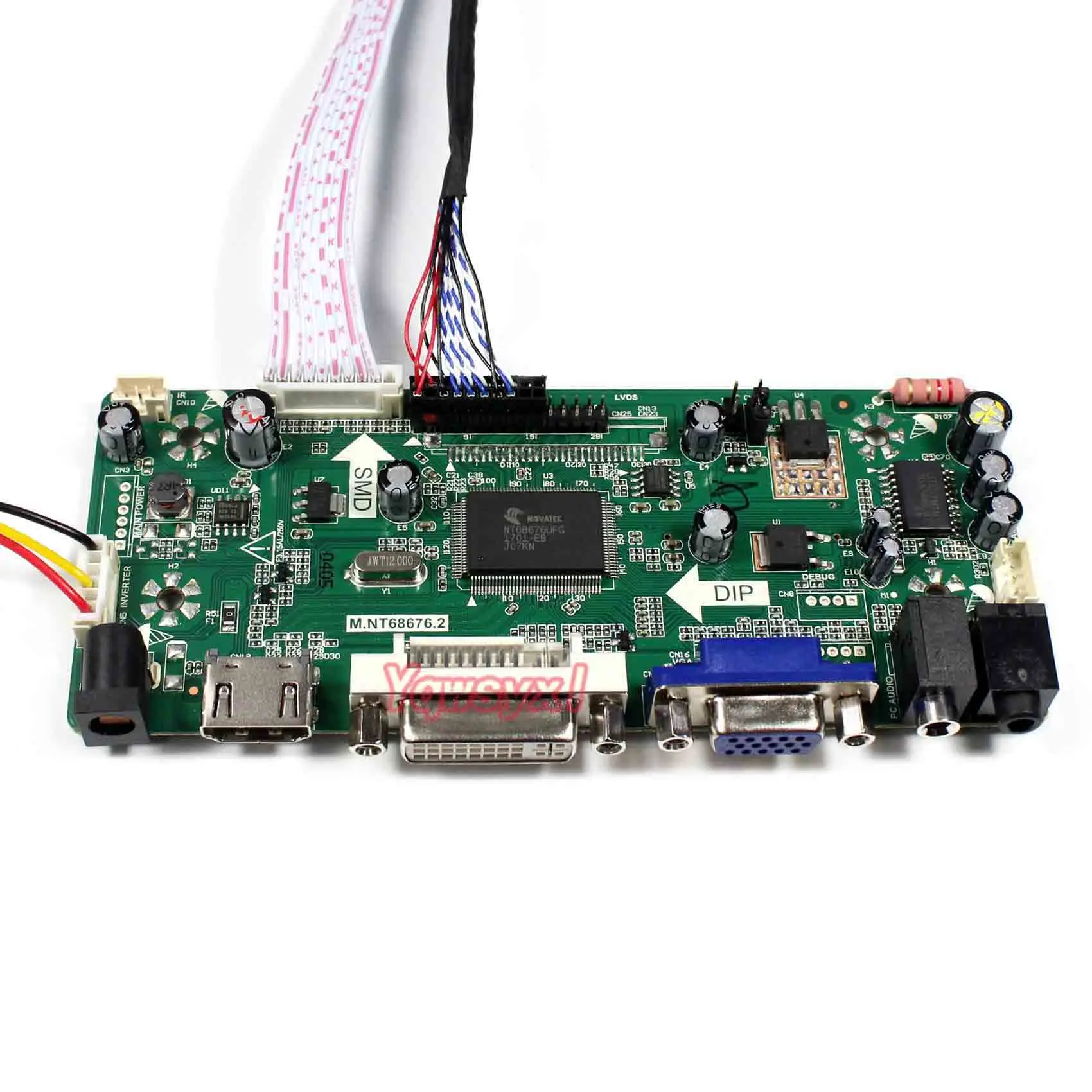Yqwsyxl Nadzorni Odbor Spremlja Komplet za LTN154X2-L02 HDMI + DVI + VGA LCD LED zaslon Krmilnik Odbor Voznik