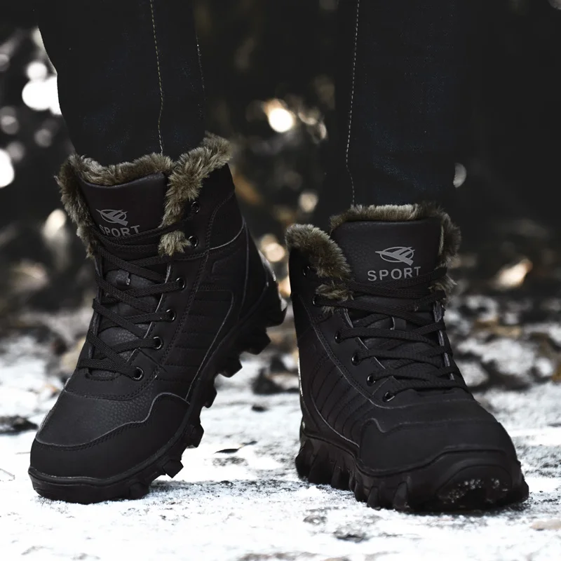 YTUK nove zimske moške šport na prostem čevlji proti drsenju športni copati moški bombažno podlogo, pohodništvo čevlji za moške toplo treking čevlji ženske