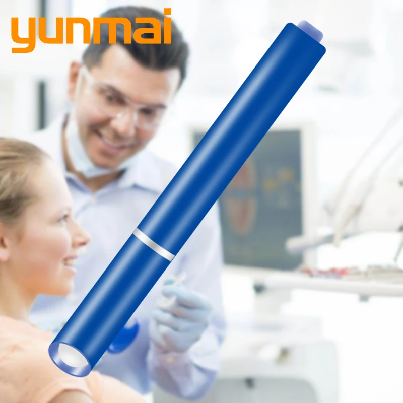 YUNMAI Penlight Medicinske Mini Svetilko, Baklo Hard Light LED Žarnice Kampiranje V5 Nepremočljiva AAA Baterije Strobe Eno Datoteko Modra 5W