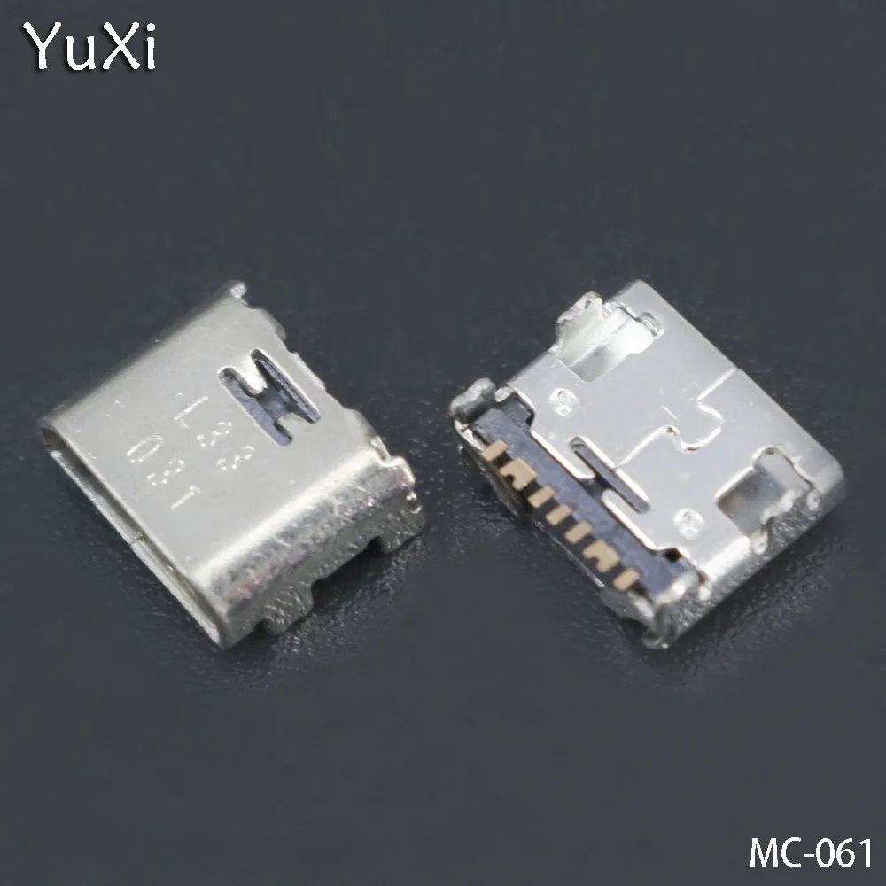 YuXi 100 kozarcev Mikro Mini USB-vtičnica vtičnica priključek za polnilnik za Polnjenje Vrata za Samsung Galaxy Tab T110 T111 T113 T115 T116 T560 T561