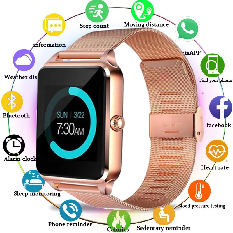 Z60 Reloj Fotoaparat, Bluetooth Smart Watch 2020 Reže za Kartico Sim Potisnite Sporočilo Višje Kakovosti Smartwatch Android, IOS