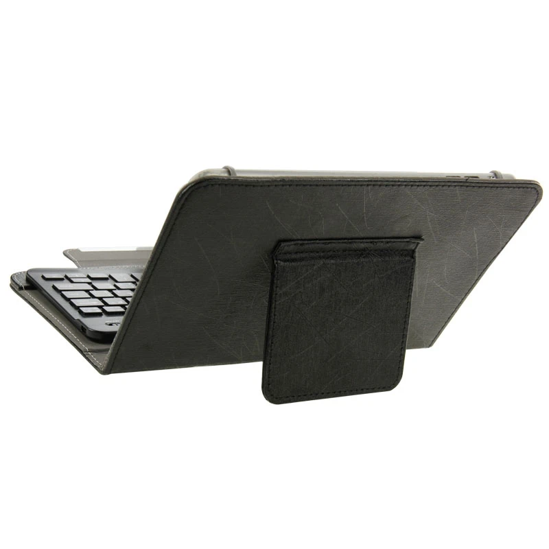 Za 10.1 palčni Tablični RAČUNALNIK Univerzalna Usnjena torbica z Ločljivi Bluetooth Tipkovnico in Imetnika (Black)