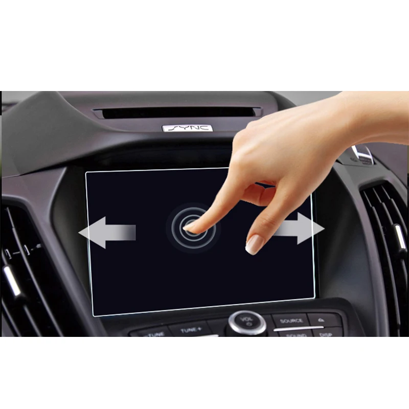 Za 12,8 cm za Ford Explorer 2020 Kaljeno Steklo Avtomobila Večpredstavnostna Radio Zaslon Zaščitna folija Zaščitna Nalepka