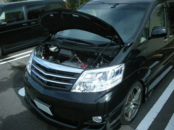 Za 2002-2008 Toyota ALPHARD MNH10 Mini Van Spredaj Kapuco Bonnet Spremeniti Plina Oporniki iz Ogljikovih Vlaken Pomlad Blažilnik Dvigalo Podporo Absorber