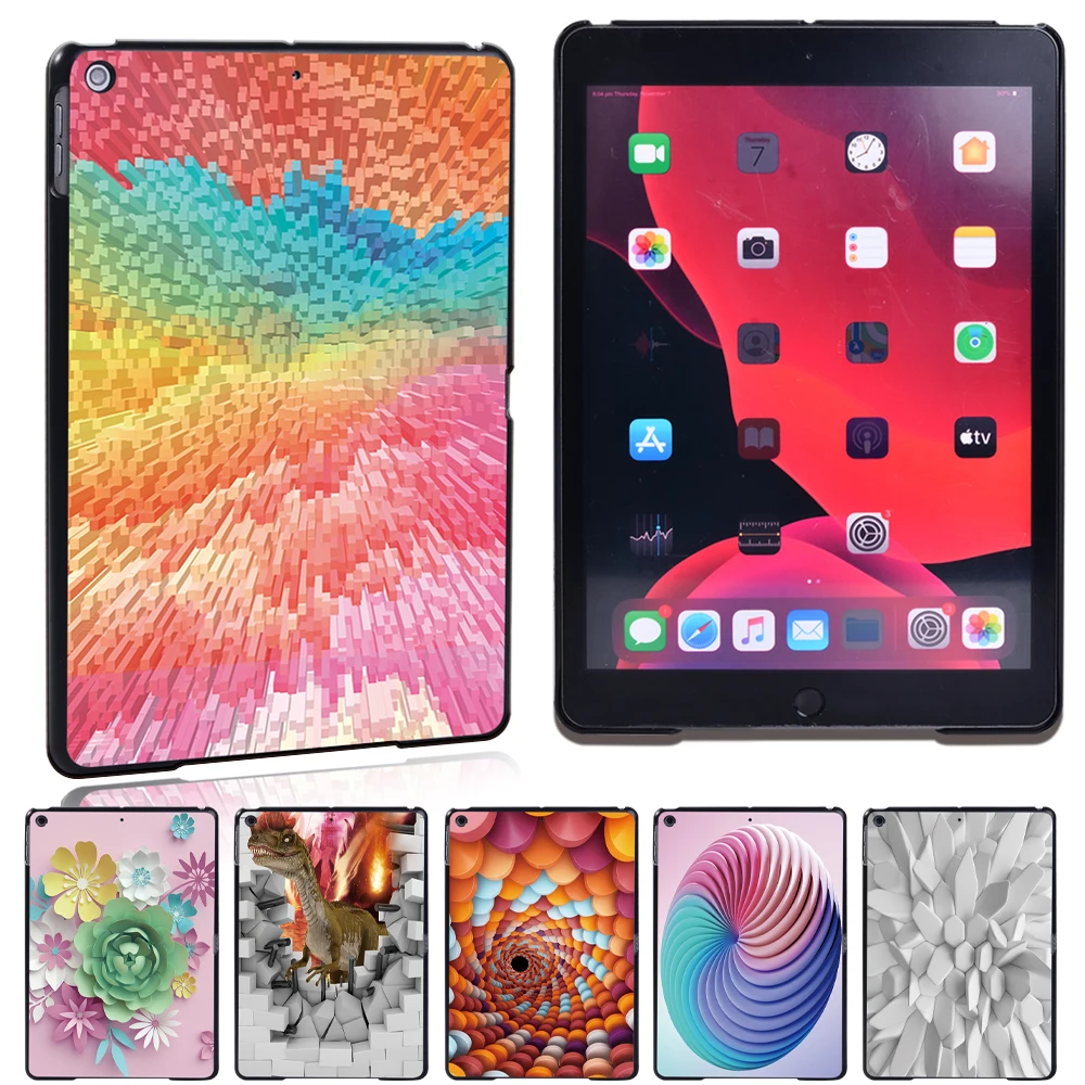 Za Apple IPad Mini 1/2/3/4/5/iPad2/3/4/iPad (5./6./7. Gen)/Zrak/Zrak 2/Air3/Pro/Pro(1./2nd Gen) 3D Art Trdo Lupino Tablični Primeru
