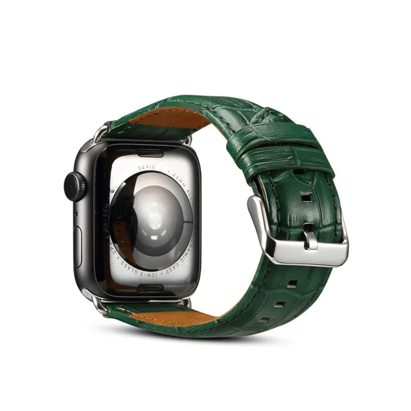 Za Apple Iwatch Usnje Pasu Pravega Usnja Watch Trak Za Apple Watch 1/2/3/4 Krokodil Vzorec Usnje Pasu Za Iwatch