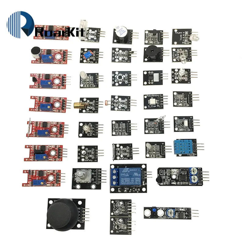 Za arduino 45 v 1 Senzorji Moduli Starter Kit bolje kot 37in1 kompletu senzor 37 1 Senzor za Vgradnjo UNO R3 MEGA2560