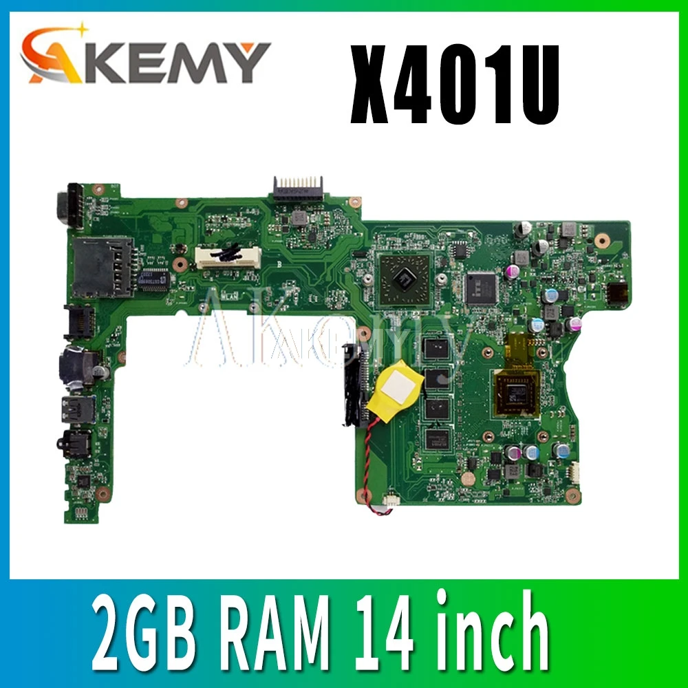Za ASUS X401U Laotop Mainboard X401U Motherboard 14 palčni Z 2 gb RAM-a