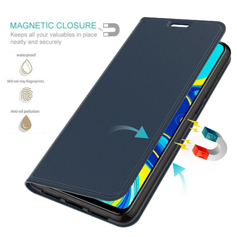 Za Asus Zenfone Max Pro M2 ZB633KL Primeru Magnetna Knjiga Stojalo Sim Zaščitna ZB631KL Denarnice PU Usnje, Telefon Kritje
