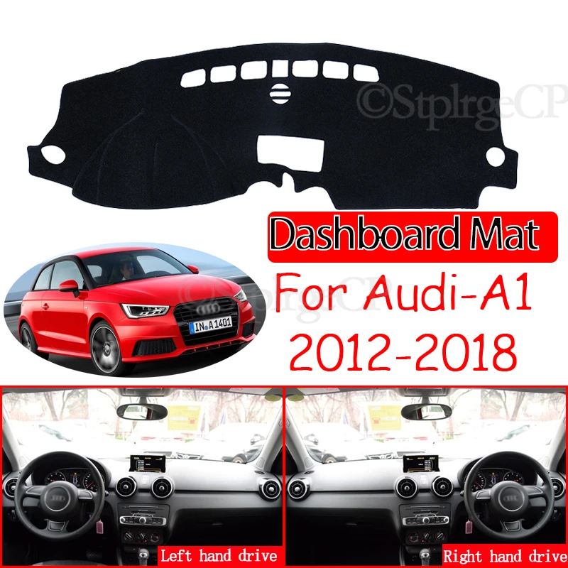 Za Audi A1 2012~2018 Anti-Slip Mat Dashmat Armatura armaturni Plošči Kritje Protector Ploščica Senci Odbora 2013 2016 2017 Dodatki