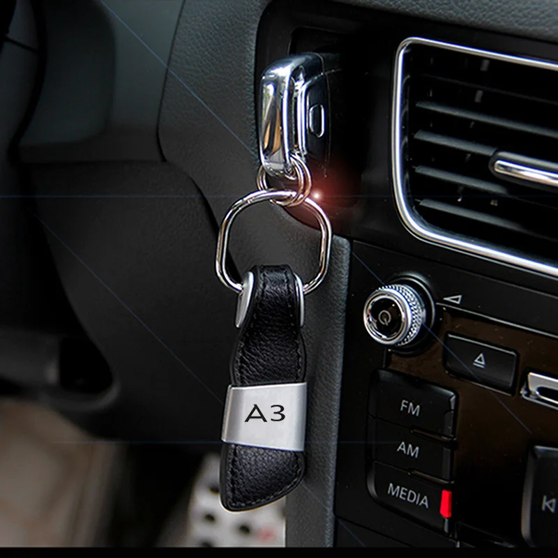 Za Audi A3 A4 B6 B7 B8 B5 A6 C5 C6 A5, Q5 TT 8P 8V 8L V7 V3 A7 80 100 S line Quattro S3 S4 S5 S6 S7 Avto Keychain Logotip Key Ring
