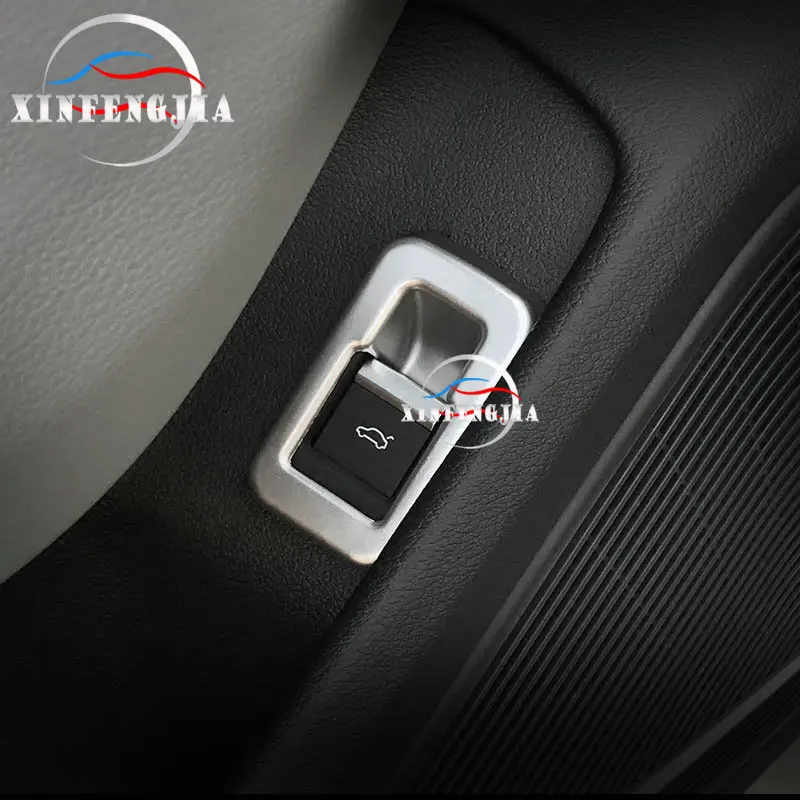 Za Audi A5 A4 B9 17-18 Chrome Zadaj Prtljažnik Odprto Stikalo Gumb Dekorater Kritje Trim