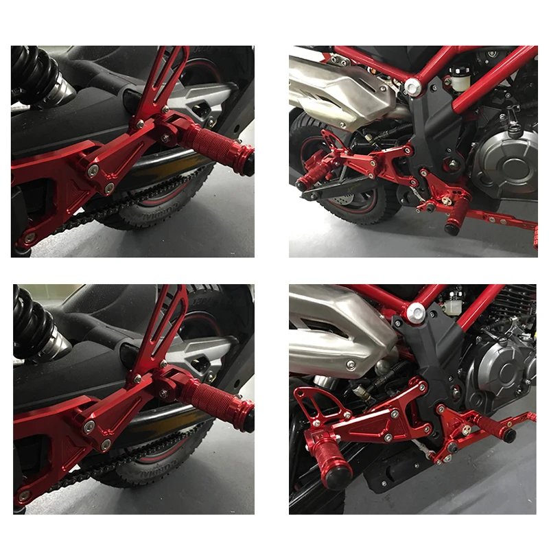 ZA Benelli tnt TNT125 125 2016 - 2018 2017 CNC Aluminija Zlitine Motocikel noge footpeg pedal stopala peg Rearset Zadnji Set