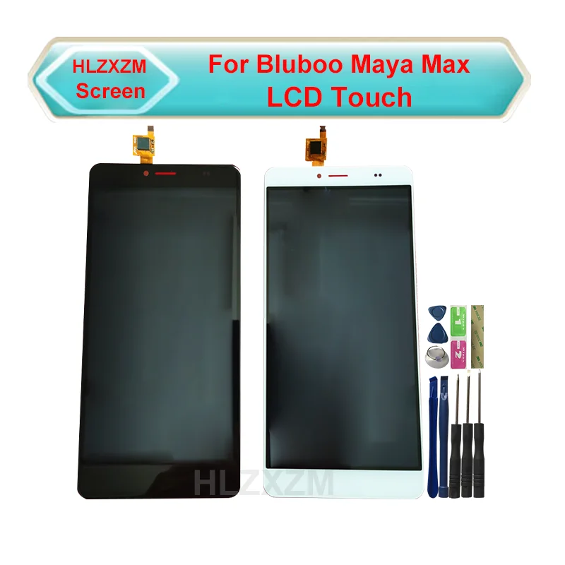 Za Bluboo Maya Max Zaslon LCD Z, Zaslon na Dotik, Računalnike Skupščine Zamenjava Z Orodji+3M Nalepka