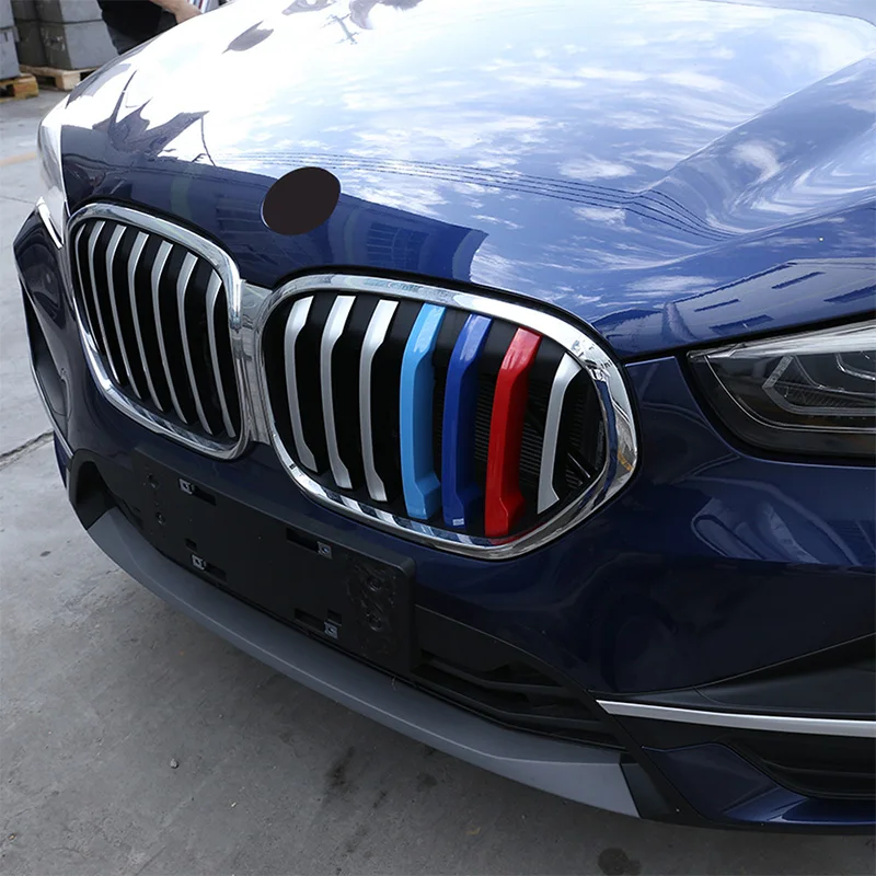 Za BMW X1 F48 2019-2020 Leto ABS Avto Spredaj Žar Pisane Okras Trim Zunanja Oprema 3 kos