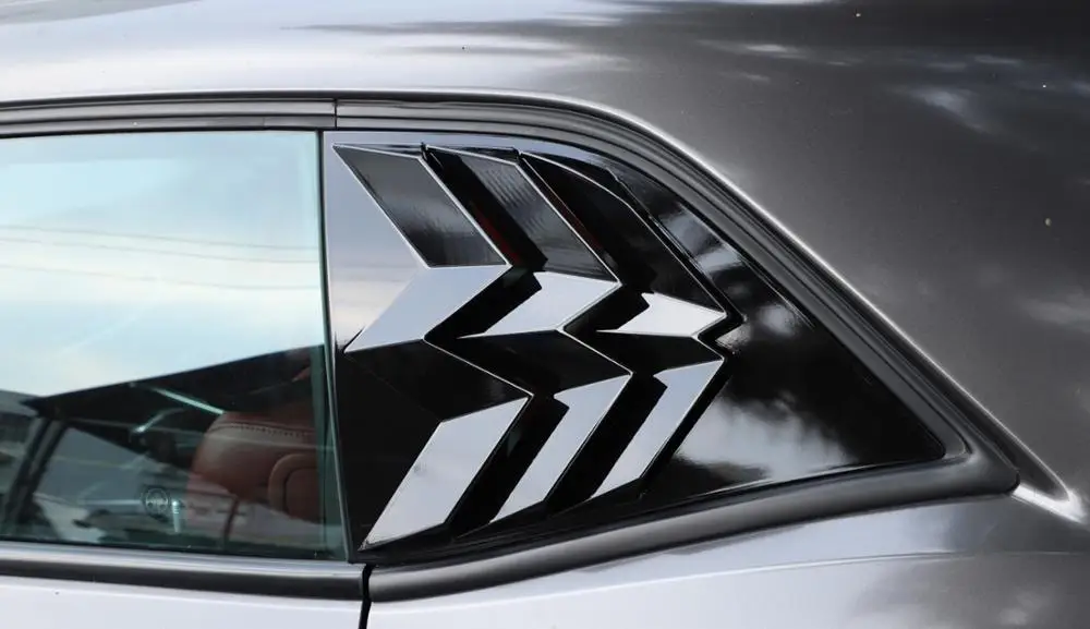Za Dodge Challenger 2010-2019 Zadnji Trikotnik Steklo za Dekoracijo Nalepke, Zaklopa Pokrova Trim Črnih Ogljikovih Vlaken Avto Opremo
