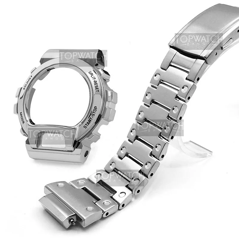 Za DW6900 Kovinski Okvir Watch Band Pašček iz Nerjavečega Jekla 316L Watchband Watch Ploščo Watch Okvir Zapestnica Dodatno Orodje za Popravilo