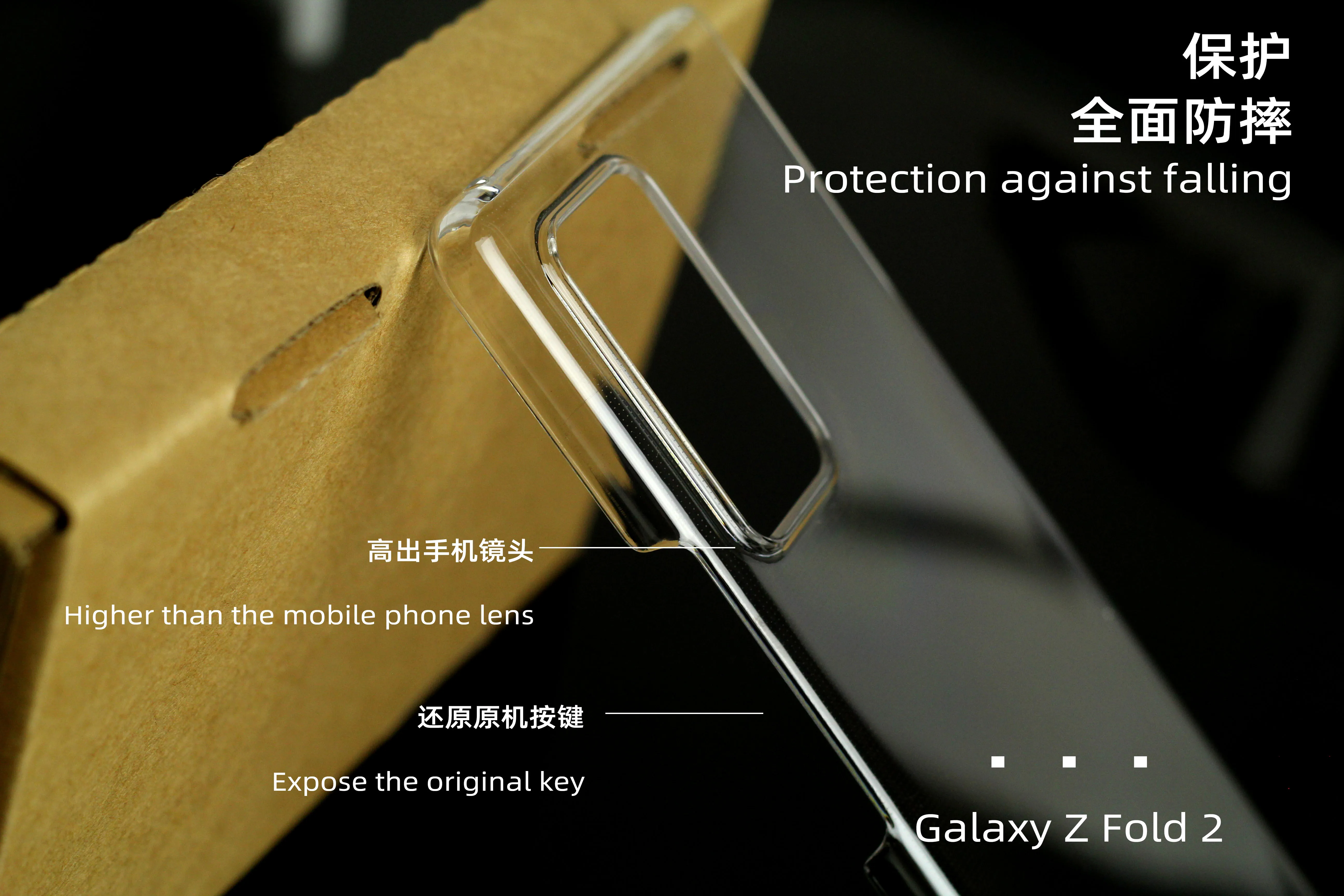Za Galaxy Krat 2 5G Primeru Pregleden Galaxy Ž Fold2 prišlekov 5G Zložljiva Mobilni Telefon Lupini Zaščitna torbica
