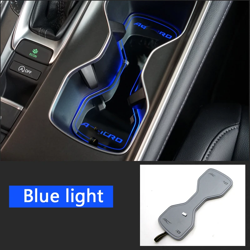 Za Honda Accord 2018 2019 2020 ali ojačevalnikov vode, skodelico imetnika LED tesnilo lučka vzdušje lučka za notranje zadeve spremenjen polnjenje