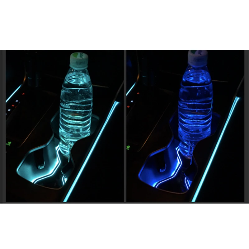 Za Honda Accord 2018 2019 2020 ali ojačevalnikov vode, skodelico imetnika LED tesnilo lučka vzdušje lučka za notranje zadeve spremenjen polnjenje