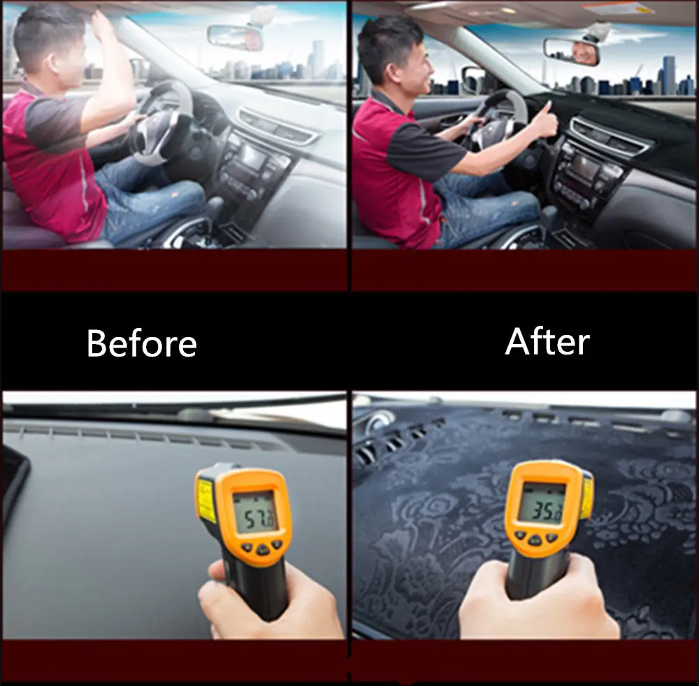 Za Honda Civic 10. 2016 2017 2018 2019 nadzorna plošča Pokrov Mat, Dash Pad Dežnik Instrument Zaščito Preprogo Avto Styling Dodatki