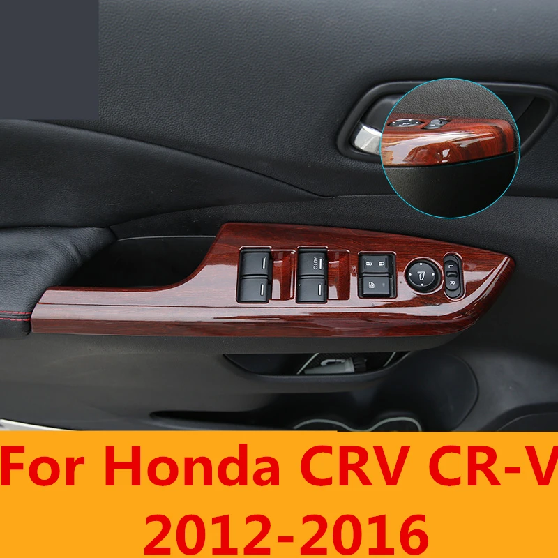 Za Honda CRV CR-V 2012-2016 Okno Nadzorne Plošče Stekla Podizač Preklopite Pokrov Trim za Varovanje sluha Avto Styling dodatna Oprema