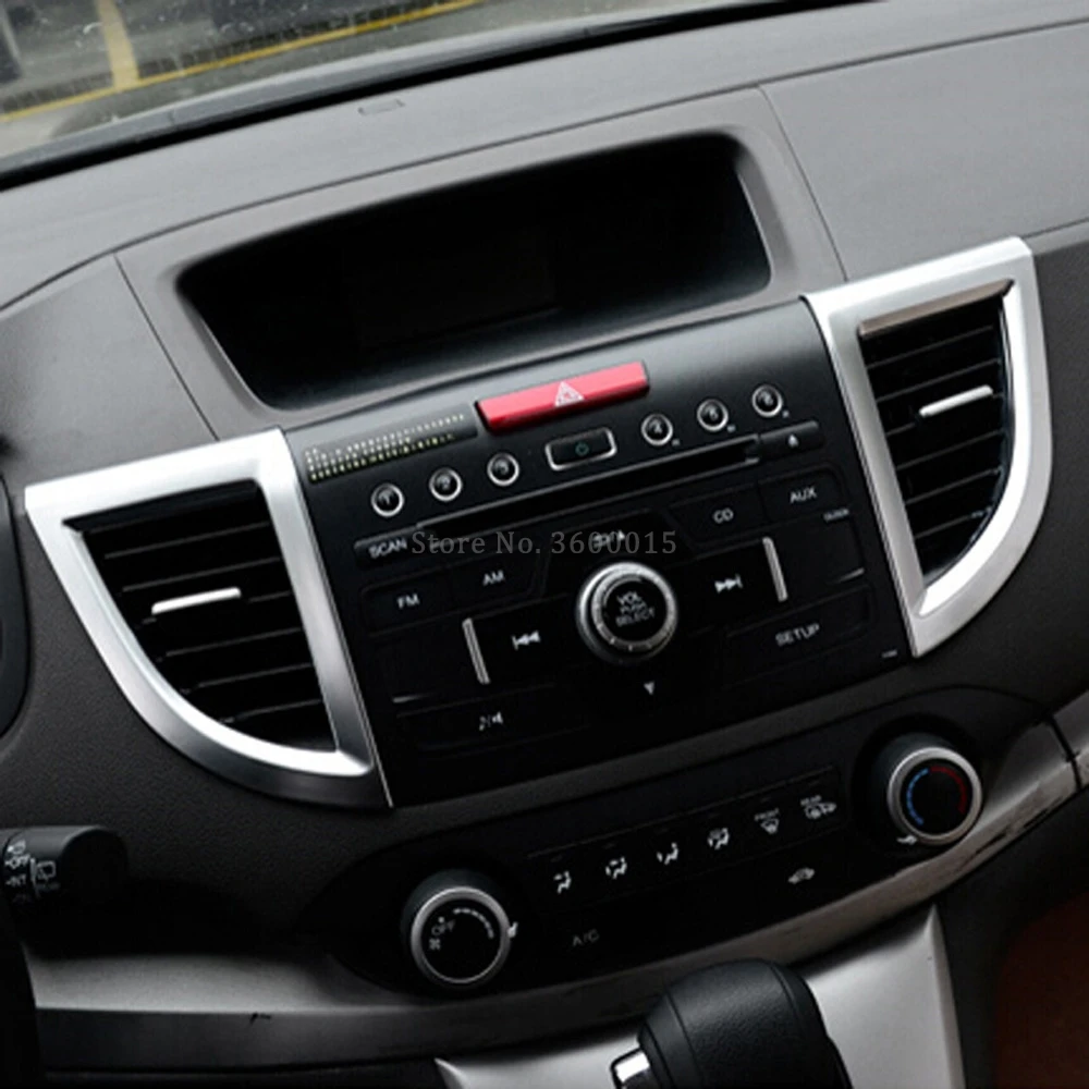 Za Honda CRV za obdobje 2012-Mat Sredini Nadzor klima Prezračevalni Odprtini Kritje Trim Dekoracijo Okvir Notranje Avto Opreme
