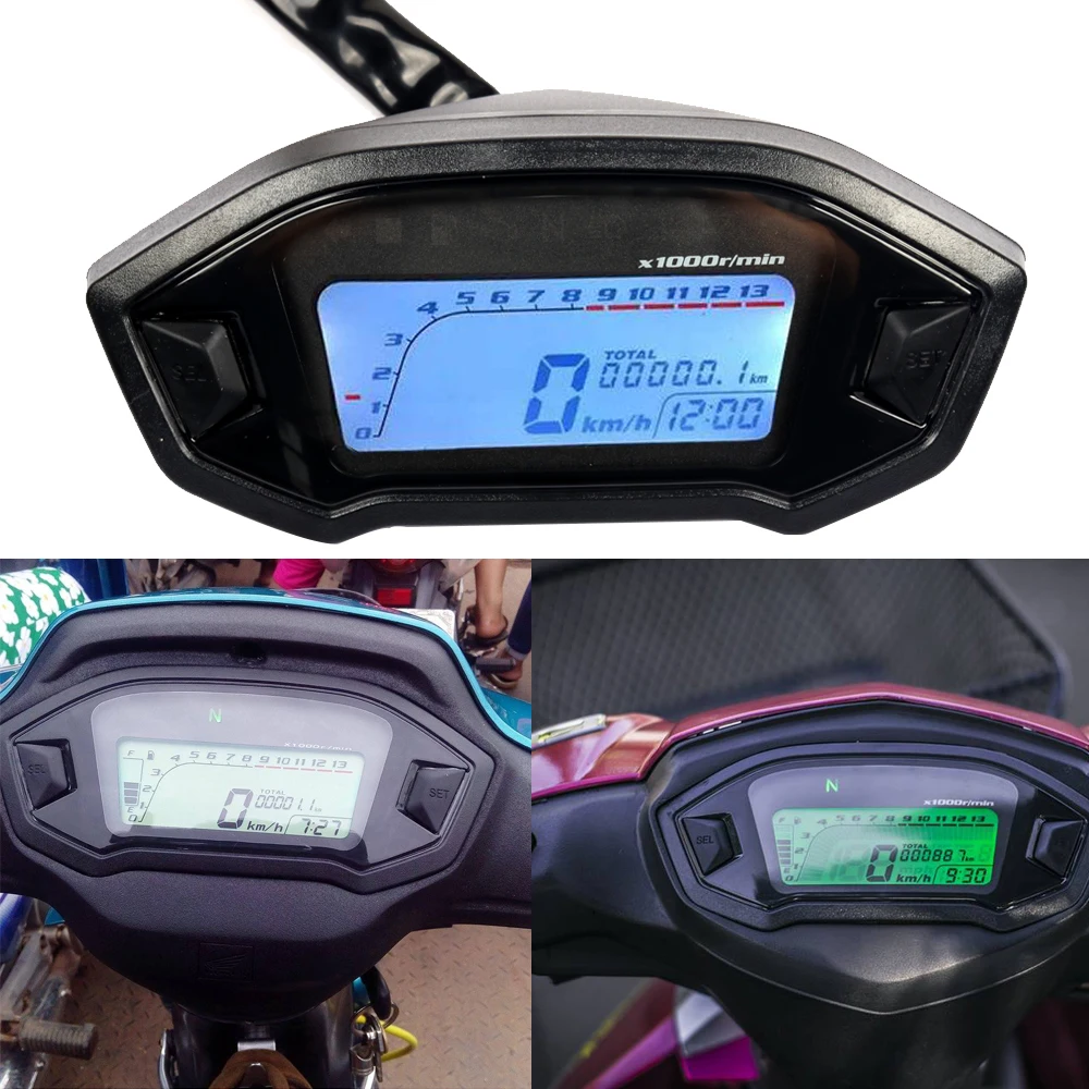 Za Honda Grom MSX 125 MSX125 Motocikel LCD Merilnik Digitalni Indikator za Merjenje nepremočljiva prevožene poti Velocimetro meter