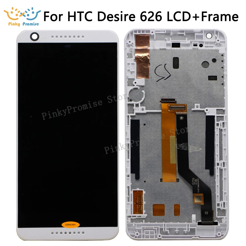 Za HTC Desire 626G LCD Za HTC 626G Zaslon, Zaslon na Dotik, Računalnike Senzor Steklo Okvir 626 LCD 626W (Ne Za D626S 626PH)