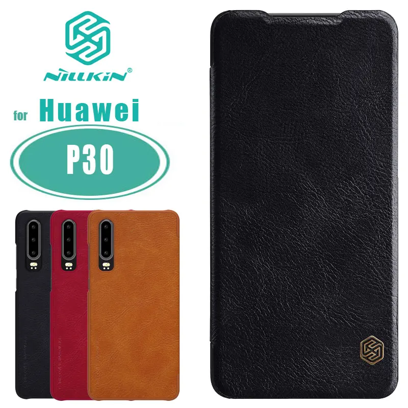 Za huawei P30 Primeru P30 NILLKIN Qin Poslovanja Flip Usnjena torbica za huawei P30 Reža za Kartico Nazaj Kritje za huawei P30 Primeru Telefon