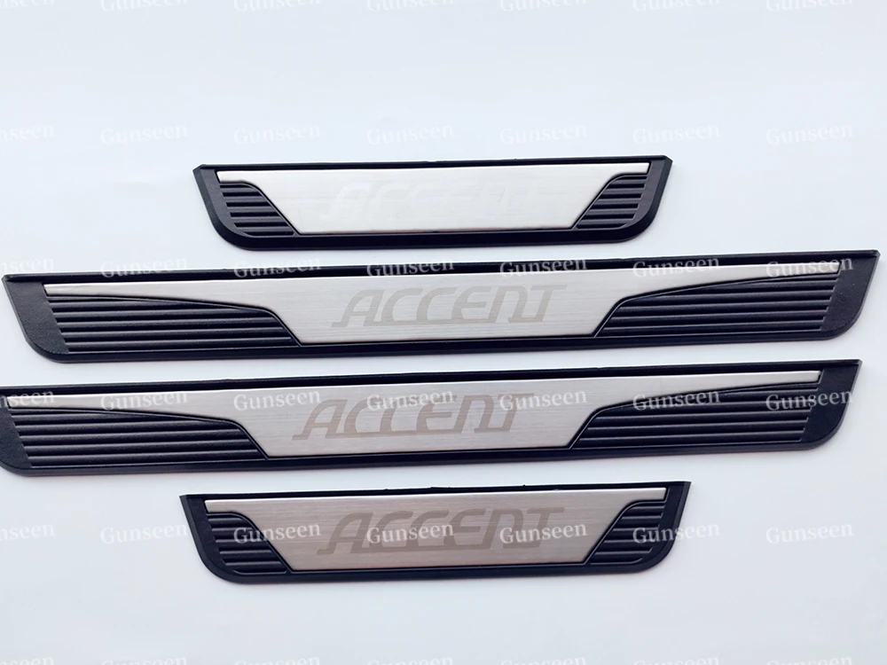 Za Hyundai Accent 2020 Pribor Vrata Avtomobila Polico Zaščitnik Pedal Nalepke Auto Izvažajo Ploščo Styling Kritje Trim 2017 2018 2019