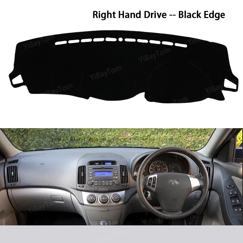 Za Hyundai Elantra 2007 - 2010 HD Avante I30 Anti-Slip Mat Dežnik Dashmat Zaščito Preprogo nadzorna plošča Pokrov Pad Dodatki