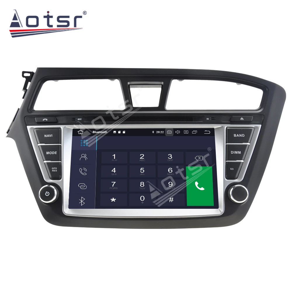 Za Hyundai i20-2018 Avto GPS Navigacijski DVD Multimedijski Predvajalnik Android 10.0 Radio Vodja enote za DSP 64 G Auto Avdio Video Predvajalnik