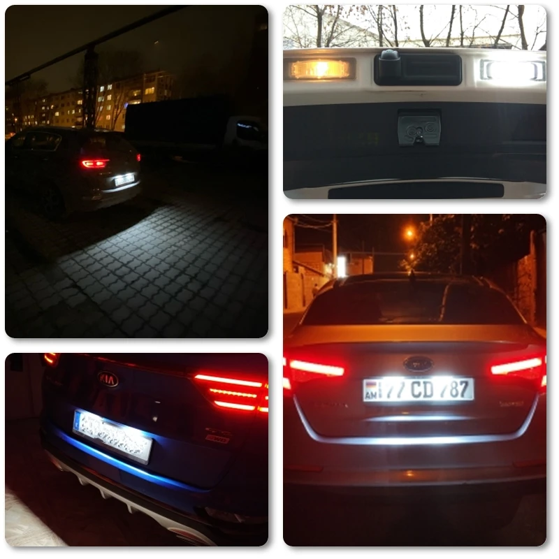 Za Hyundai I40 2011 2012 2013 2016 SMD Bela Napak Led Številko registrske Tablice Luči Lučka 2PCs