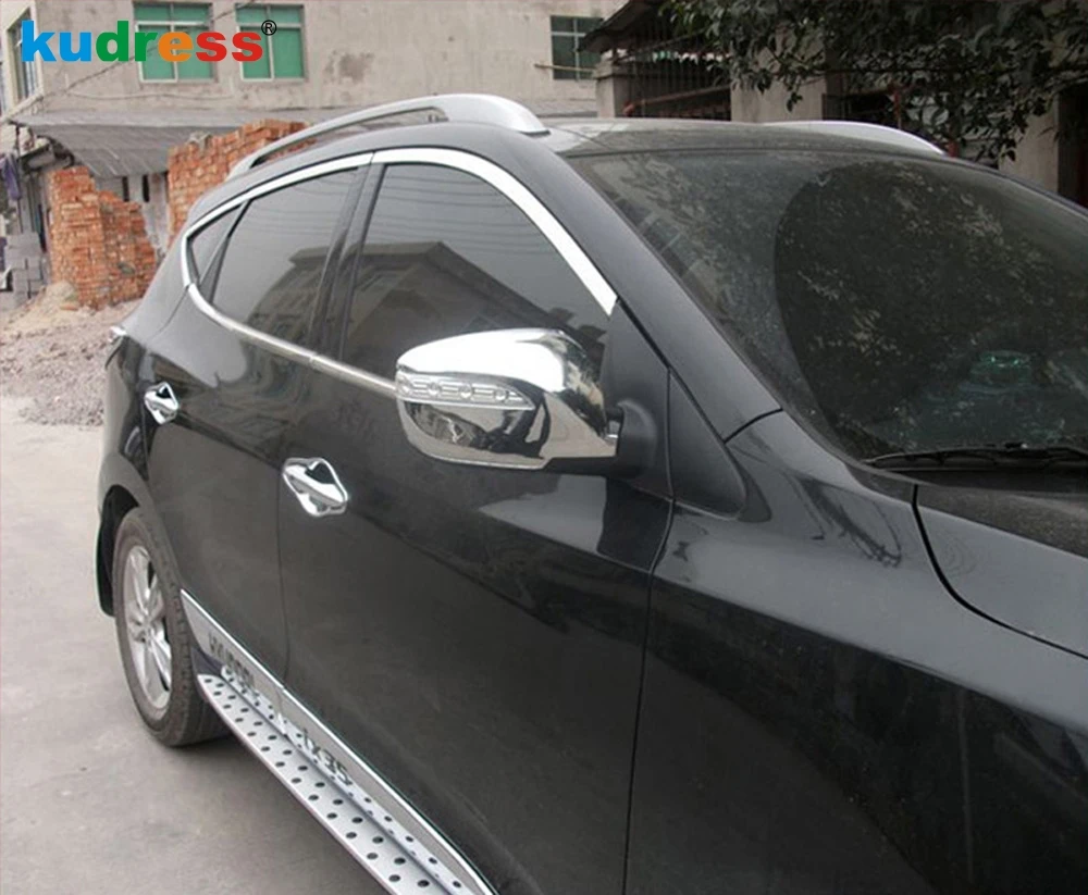 Za Hyundai IX35 Tucson 2010-ABS Chrome Avto Rearview Mirror Kritje Trim Pogled od Zadaj Vrata Ogledala Posnetek Zunanjosti Dodatki