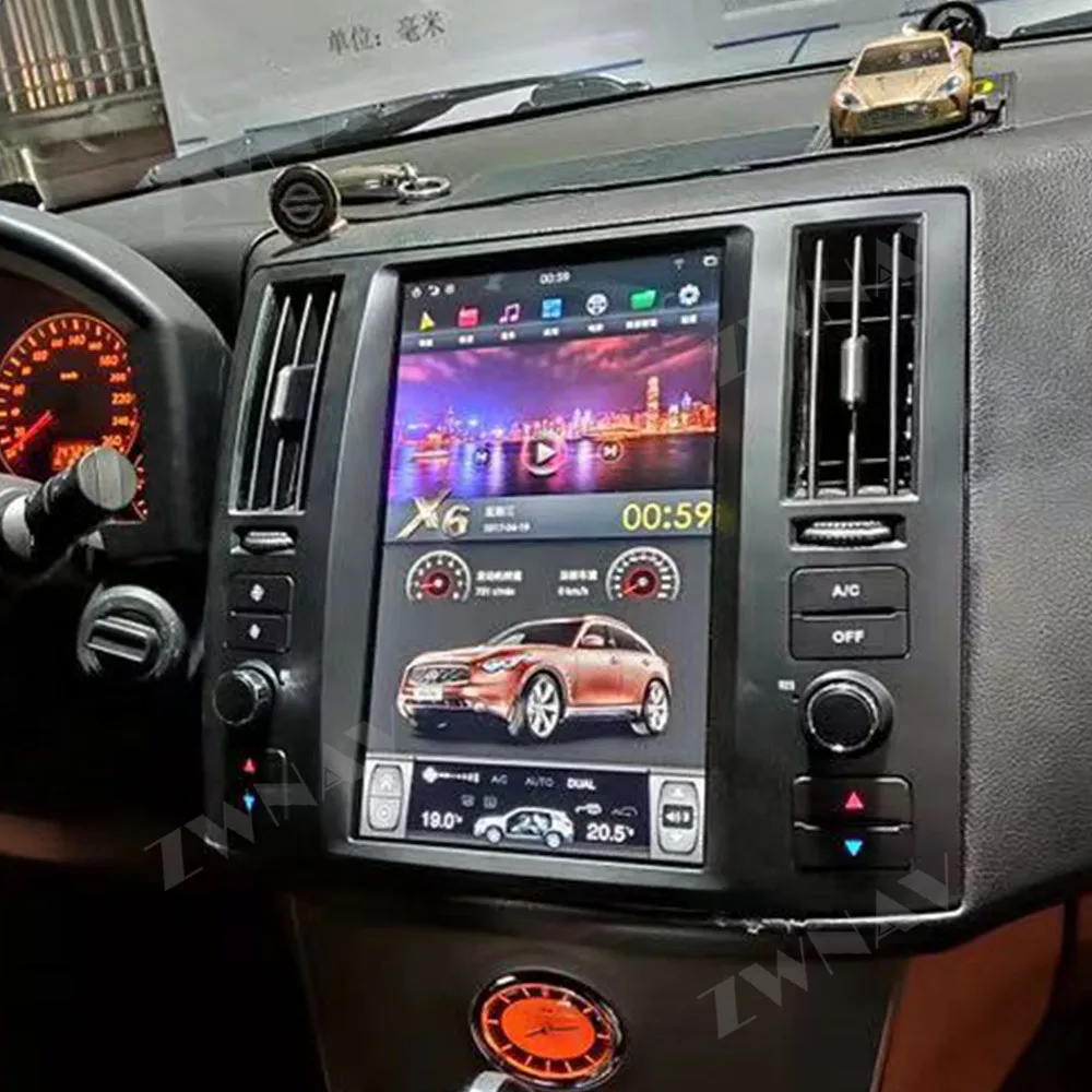 Za Infiniti FX FX25 FX35 FX37 2003-2007 PX6 Tesla Slog zaslon Android 9.0 Avto multimedijski Predvajalnik, avto gps radio stereo vodja enote