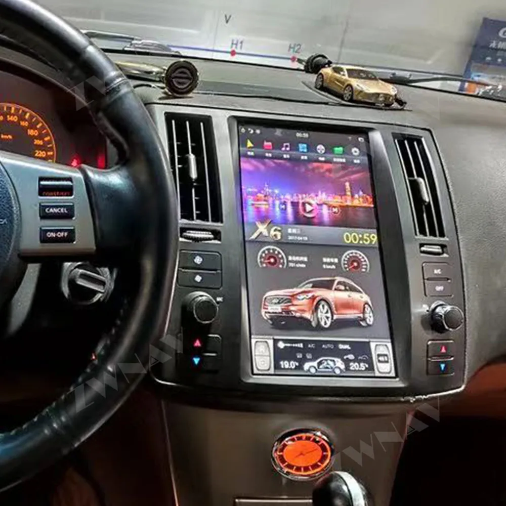 Za Infiniti FX FX25 FX35 FX37 2003-2007 PX6 Tesla Slog zaslon Android 9.0 Avto multimedijski Predvajalnik, avto gps radio stereo vodja enote