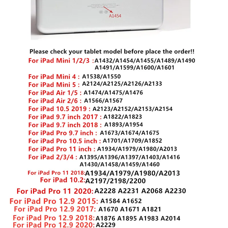 Za iPad Zraka 4 Primeru 2020 Lahek Mehko Stojalo Pokrov za iPad z 9.7 10.2 10.5 Pro 11 Zraka 3 2 Mini 2 3 4 5 8. 7. Generacije Primeru