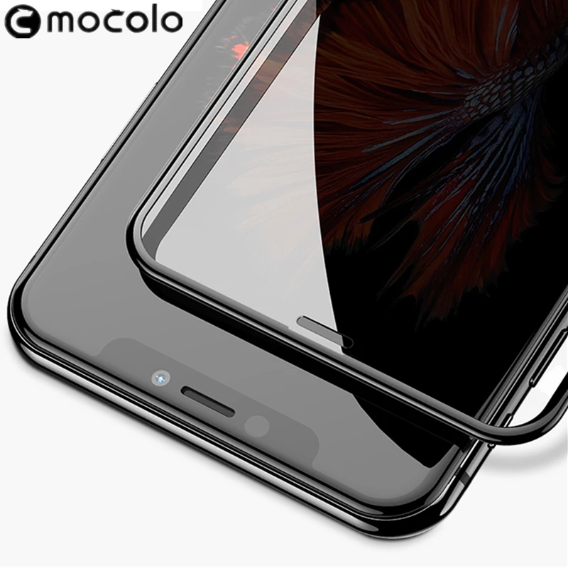 Za iPhone 11 Screen Protector Mocolo 3D Ukrivljen Rob Zasebnosti Anti Glare XR za iPhone 11 Pro MAX Kaljeno Steklo Screen Protector