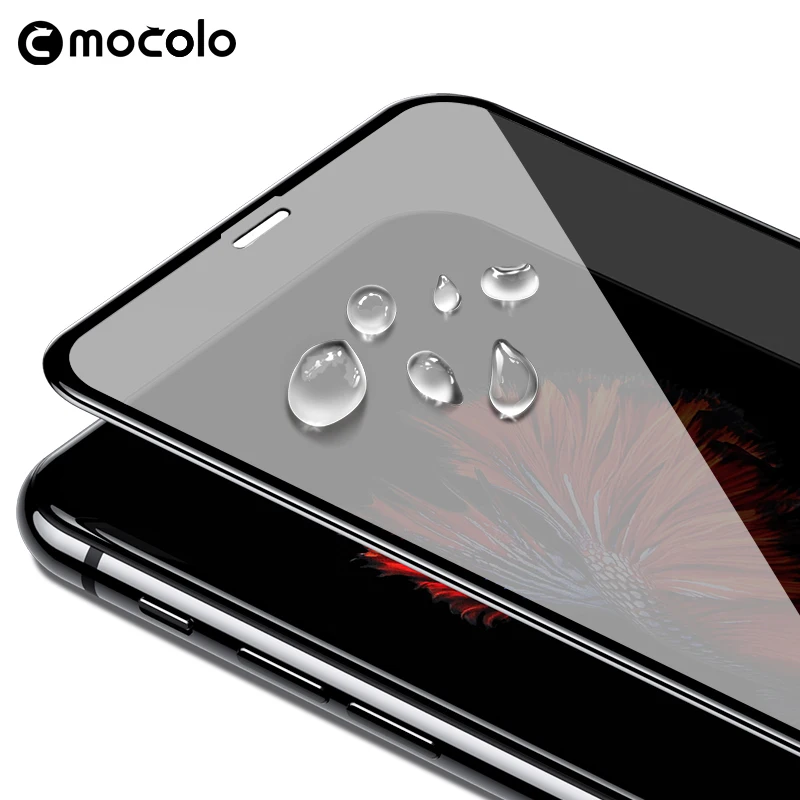 Za iPhone 11 Screen Protector Mocolo 3D Ukrivljen Rob Zasebnosti Anti Glare XR za iPhone 11 Pro MAX Kaljeno Steklo Screen Protector