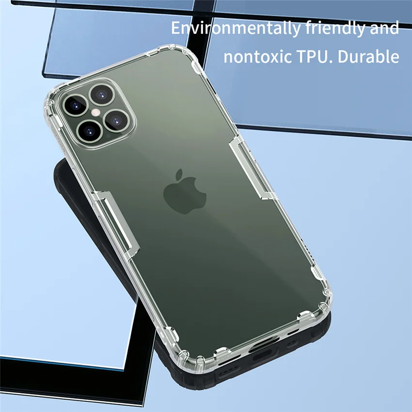 Za iPhone 12 Pro Max Primeru Zajema NILLKIN Ultra Tanek Slim TPU Ohišje Za iPhone 12 12 pro max 12 mini Opremljena Primerih Pokrov