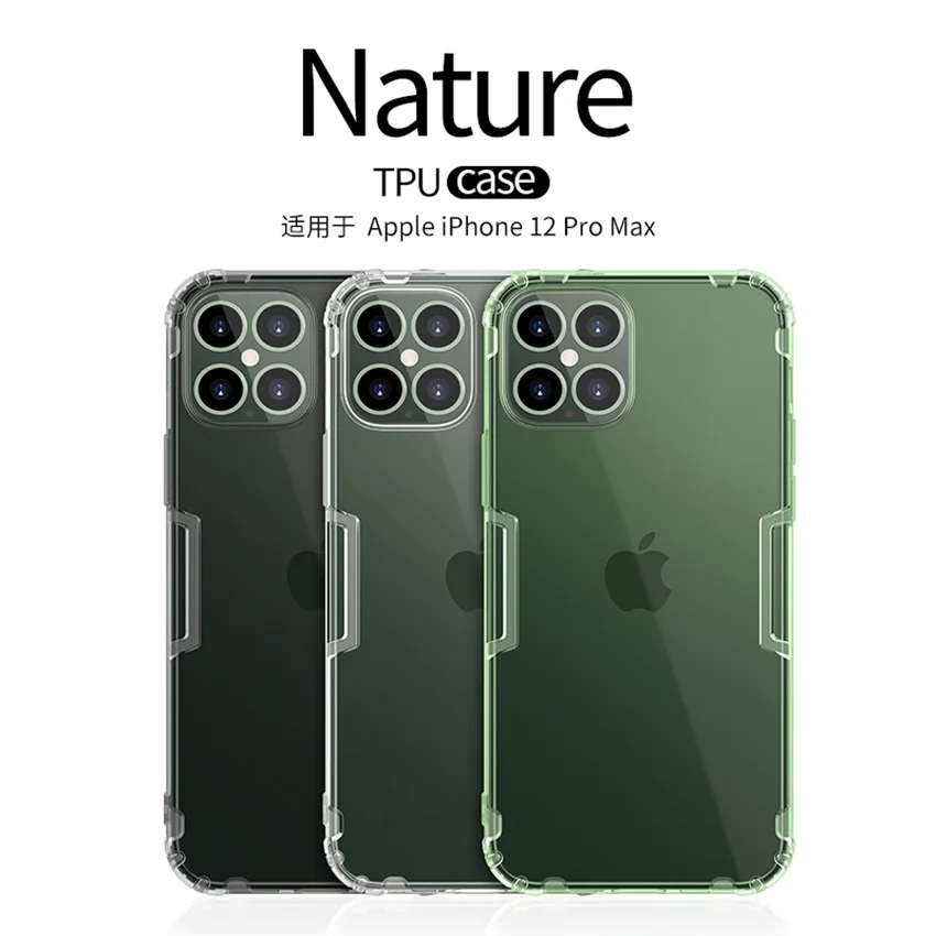 Za iPhone 12 Pro Max Primeru Zajema NILLKIN Ultra Tanek Slim TPU Ohišje Za iPhone 12 12 pro max 12 mini Opremljena Primerih Pokrov