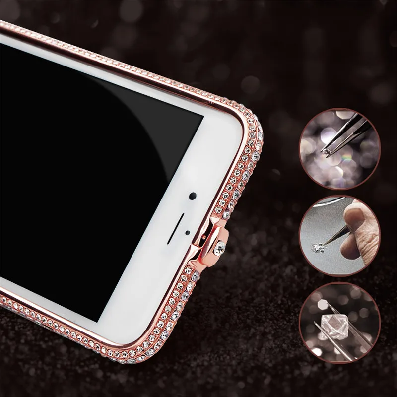 Za iphone 7 plus Luksuzni Sijoče Nosorogovo Odbijača Bleščice Diamant Za iPhone 11 XS Max XR X 10 8 6 6S Plus 7Plus 8Plus 6Plus Primeru