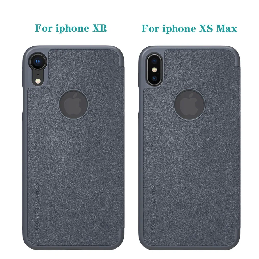 Za iPhone XR XS Max kritje Flip Primeru NILLKIN Iskrico super tanek Kartico Žep Telefon pokrovček PU usnje ohišje za iPhone XS Max